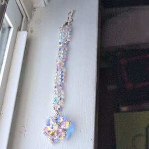 Dazzling Crystal Flower Necklace